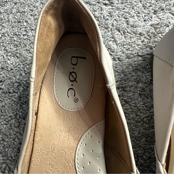 b.o.c. Suree Shoes Slips on 9.5 cream comfort leather capsule wardrobe neutral - Picture 12 of 12